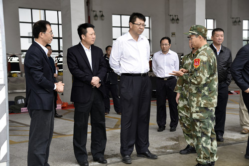 市委常委,常务副市长白涛到沙岛调研