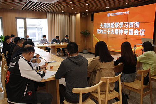 1【标题】大朗新的社会阶层人士联合会认真学习贯彻党的二十大精神.JPG