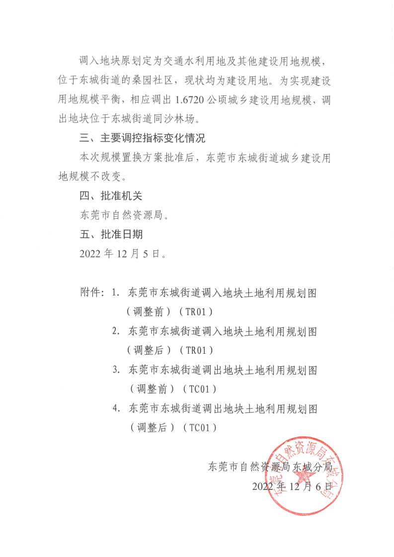 东莞市东城街道土地利用总体规划（2010-2020年）建设用地规模置换方案（桑园社区第三工业园新型产业类项目）的公告_01.png