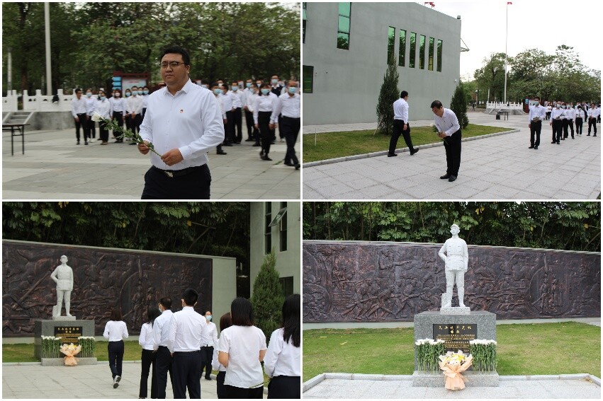 20230404  26期 石龙人社医保分局党支部开展主题党日活动暨爱国主义教育基地缅怀先烈活动_5