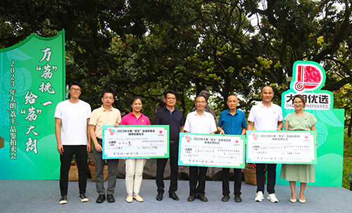 1【标题】大朗举办首届“荔王”品鉴拍卖会 以万竞拍摘得大朗荔王.png