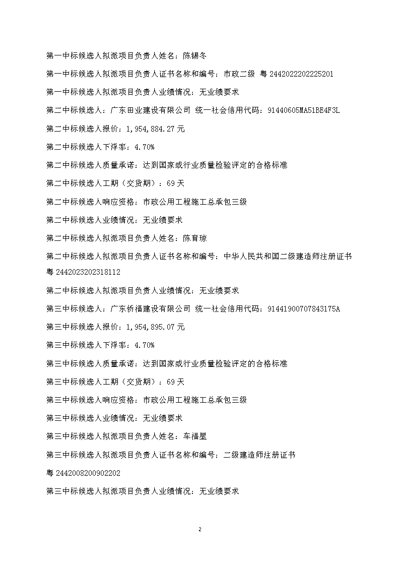 中标候选人公示--2023年东城街道桑园社区人居环境整治项目-金龙南路升级改造项目_页面_2.png