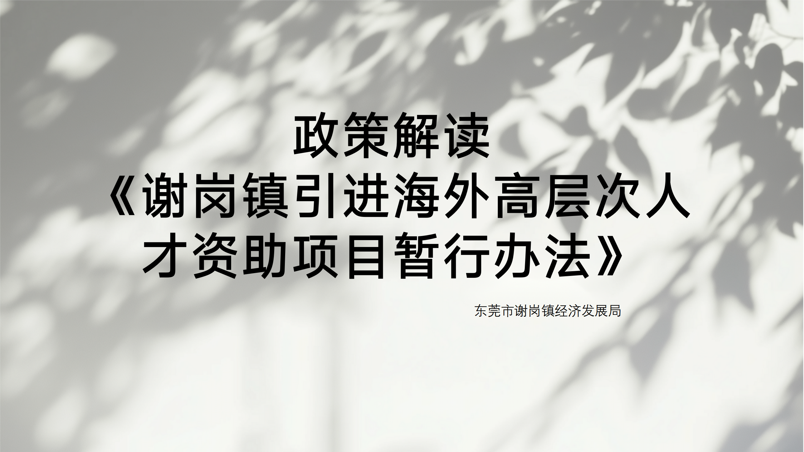 《谢岗镇海外高层次人才资助暂行办法》政策解读_01.png