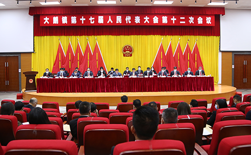 大朗镇第十七届人民代表大会第十二次会议胜利召开