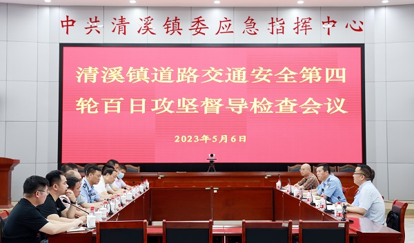 市督导组到清溪开展道路交通安全第四轮百日攻坚督导检查.JPG